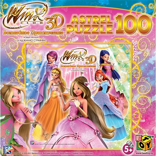 Пазл Astrel Games 11155 Пазл Винкс 3D Флора и феи