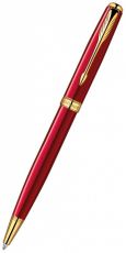 Шариковая ручка PARKER Sonnet K539 (1859472) LaqRed GT (M) чернила: черный нержавеющая сталь позолота 23К